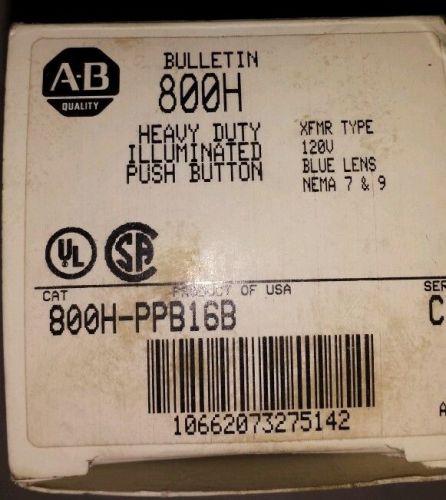 Allen Bradley 800H-PPB16B Heavy Duty Illuminated Pilot Light