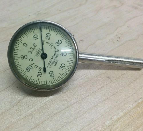 Vintage Starrett .0001&#034;  surface(?) dial gage! USNID 112 T-R-1! GREAT SHAPE!