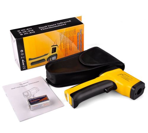 Handheld Dual Laser Infrared Thermometer Temperature Tester Gun Meter -50~650°C