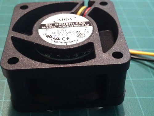 LOT 10x AD0412MB-C52 ADDA FAN 12V DC 0.13A 1.56W 40x20 mm ROHS 8.5 CFM 6900 RPM