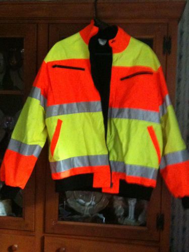 Safety JACKET wide reflective stripes New