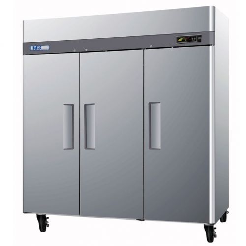 Turbo Air M3F72-3, 3 Solid Door Freezer