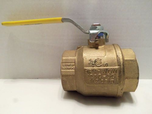 FNW BRASS BALL VALVE 171N, 2&#034; NPT, 150 WSP, 600 WOG