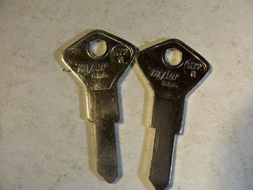 2  HARLEY DAVIDSON   H72G   TAYLOR   KEY BLANK  UNCUT        LOCKSMITH