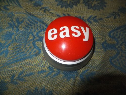 Staples Push Button Talking THAT WAS EASY Button Desk Accessory