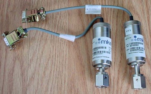 2 MKS 870BRDPCD2GA1 Baratron Pressure Transducer Range 250 PSIA, 0-10 VDC