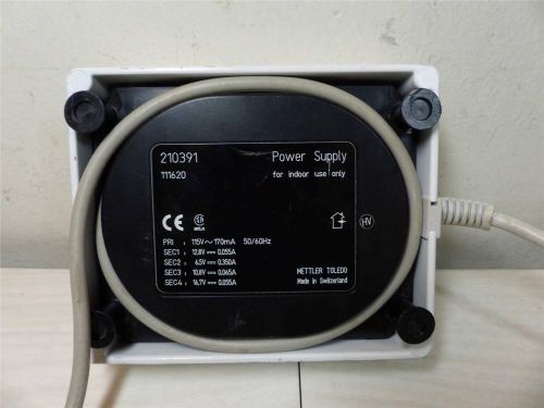 Mettler ME-210391 Power Supply for AT20,AT200,AT201,AT261&amp; AT/UMT/MT Balances ~