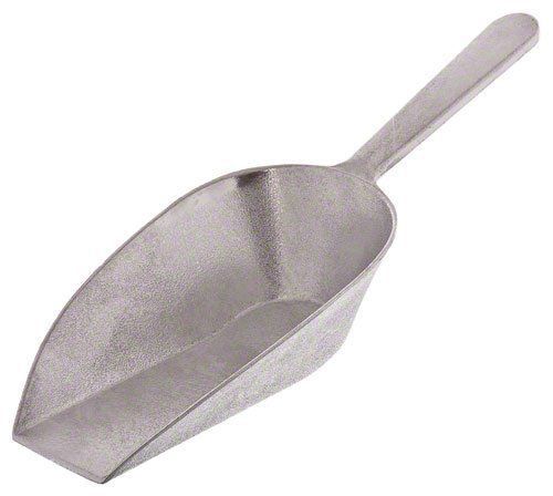 Update International ASFB-310 Aluminum Flat Bottom Ice Scoop  16-Ounce