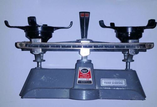 Vintage Ohaus Harvard Trip Balance Fisher Scientific Scale Capacity 2kg 5lb 1201