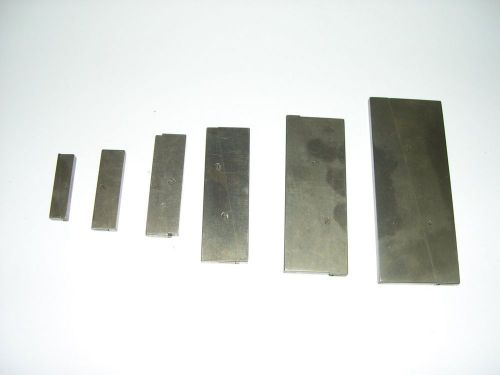 LUFKIN ADJUSTABLE PARALLELS SET OF 6 PCS.