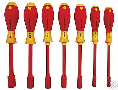 Wiha 7 Pc Insulated Tool Set, Metric Nut Drivers/32293