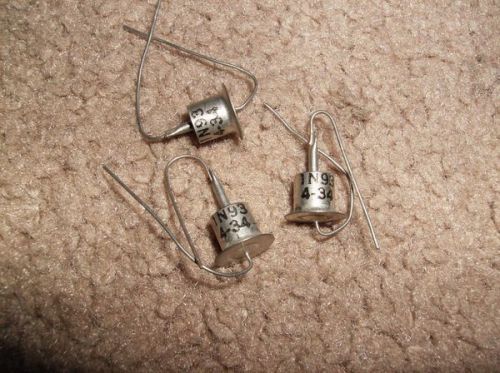 LOT OF 3- 1N93 GE DIODES NOS