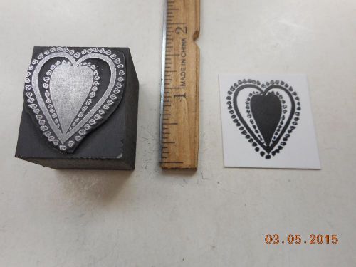 Printing Letterpress Printers Block, Love Heart