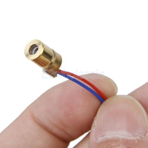 10x 5mw 5v 650nm laser diode module dot shape semiconductor laser tube head diy for sale