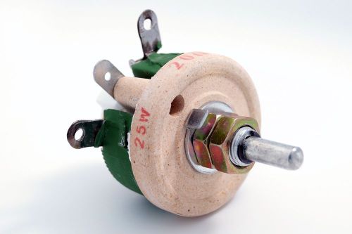 25w 15? 15 ohm power wirewound rheostat rotary potentiometer, 25 watt for sale