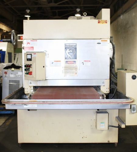 37&#034; TIMESAVER 137-1HDMW WET BELT GRINDER &amp; SHEETMETAL FINISHING MACHINE