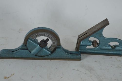 Vintage Machinist  COMBINATION SQUARE SET , 2 PIECE Unknown Maker