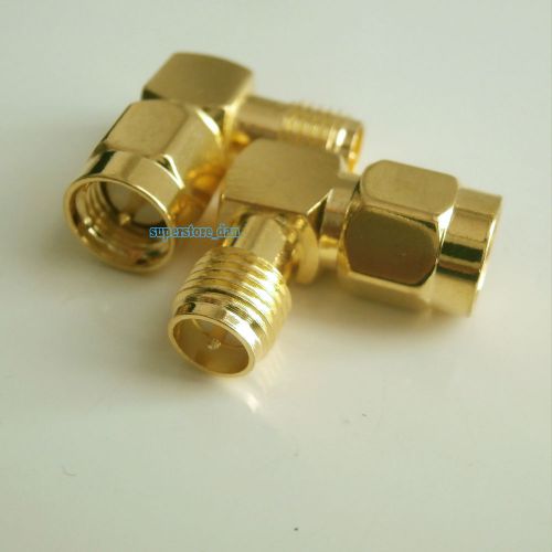 RP-SMA Female plug to SMA Male jack right angle in series RF adapter connector