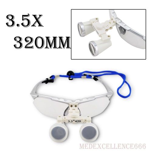 Dental Surgical medical Binocular Optical Glass Loupes 3.5X 320mm  CE FDA