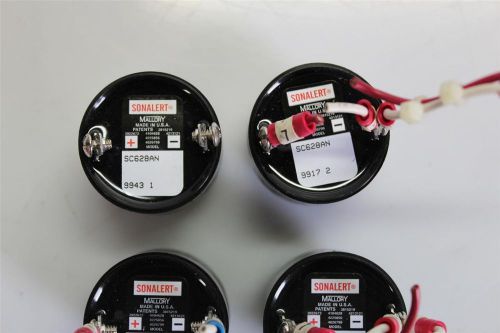 LOT 4 MALLORY SC628AN SONALERT ALARM BUZZER