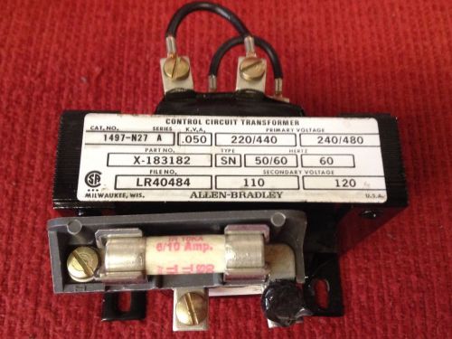 ALLEN-BRADLEY- Cat. #1497-N27 - Control Circuit Transformer - 220/440 Primary