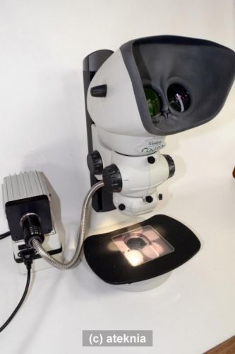 Vision engineering cobra stereo zoom microscope w/ fiber illuminator &amp; x-y table for sale