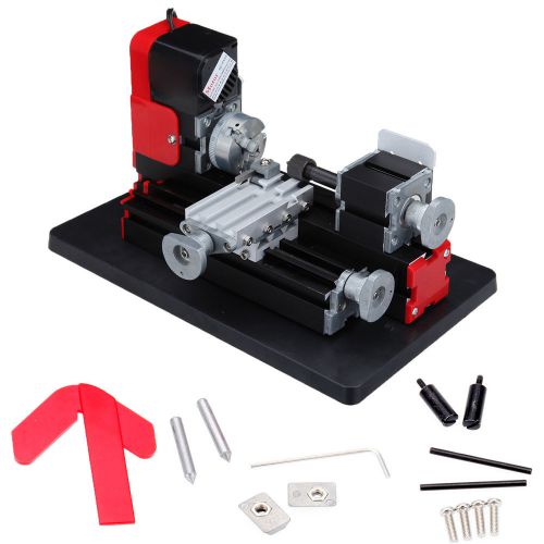 Mini Lathe Machine DIY Power Tool Woodworking Drilling Hobby Model Making