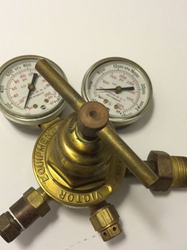 Victor Oxygen Gauge/Regulator - Model SR 250D 0-1400 to 0-28000 Tested