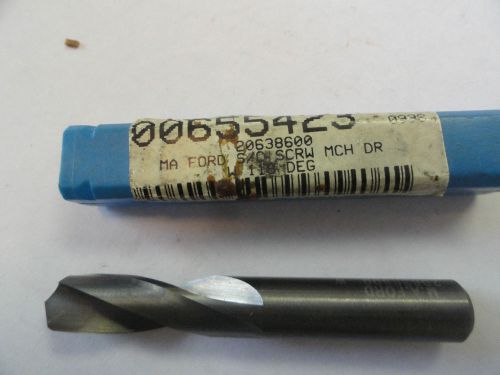 MA Ford Letter &#034;W&#034; (.386&#034;) Solid Carbide Screw Machine Drill Bit, 20638600