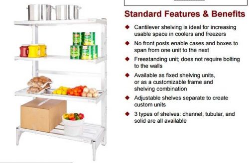 ALUMINUM CANTILEVERED DUNNAGE RACK - 4 Shelf