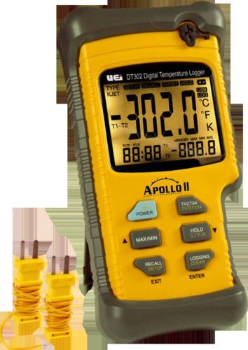 UEi DT302 Digital Temperature Tester, Dual Thermocouple input