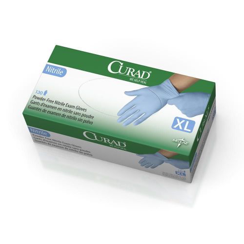 Medline CURAD Nitrile Exam Gloves Textured Powder free Latex free X Large BX/130