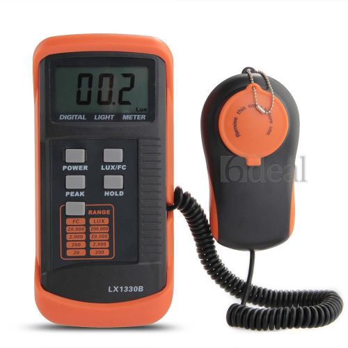 Digital Light Meter Lumenmeter 200000 Lux Illuminance Tester LCD Display Precise