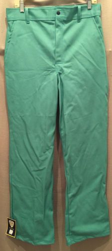 NEW Tillman #6700 Green Cotton FR-7A Welding Pants - 32 X 30