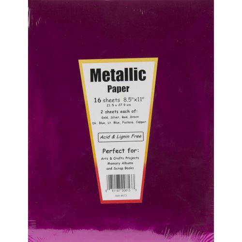 Specialty Paper 8.5&#034;X11&#034; 16/Pkg-Metallic