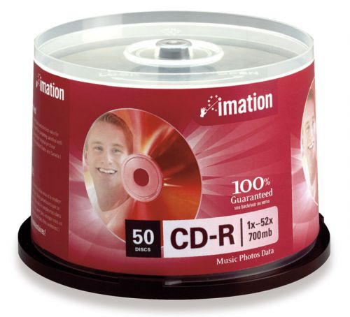 CD-R 50 Imation - 50 discs 1x-52x/700mb for music, photos, data - BRAND NEW!