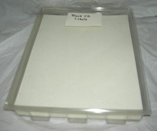 CD DVD Disc Blank White Labels 250 Standard Matte Finish 81/2 x 11 inch sheet