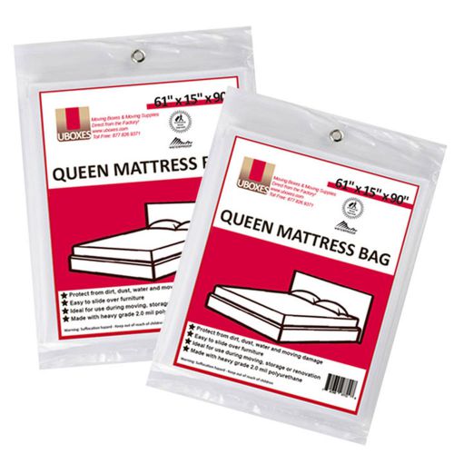 Queen size mattress cover  61&#034; x 15&#034; x 90&#034; moving supplies pack of 2 for sale