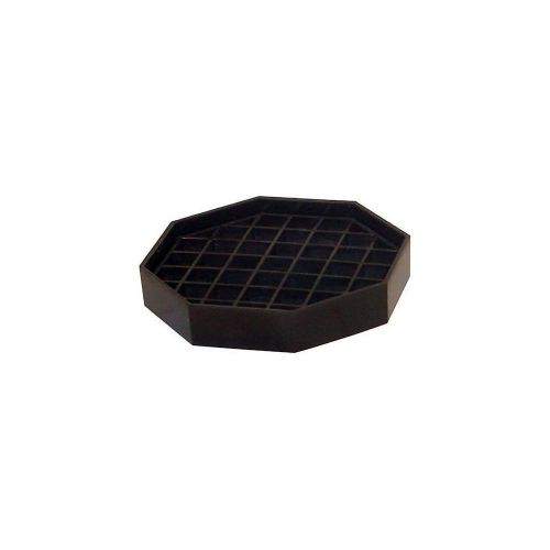 6 pack - black plastic octagon drip tray with grate, replaces bloomfield 8855-1 for sale