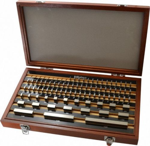 New mitutoyo 516-902-26 gage block set 81 piece grade 0 0.05 - 4.00&#034; inch blocks for sale