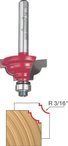 New freud 38-250 1-1/8&#034; diameter classical cove router bit w/ 1/4&#034; shank for sale
