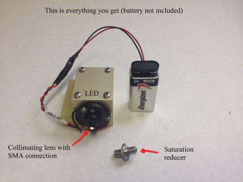 PORTABLE POCKET LIGHT SOURCE &amp; SATURATION REDUCER FOR OCEAN OPTICS SPECTROMETERS