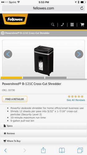 Fellowes Powershred B-121C