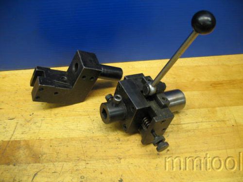 1&#034; SHANK TURRET LATHE TOOL HOLDERS ADJ KNEE TOOL + HAND RECESSING TOOL **VGC**