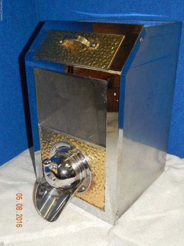 COMMERCIAL S.S. COFFEE BEAN/CANDY/GRAIN DISPLAY MERCHANDISER DISPENSER