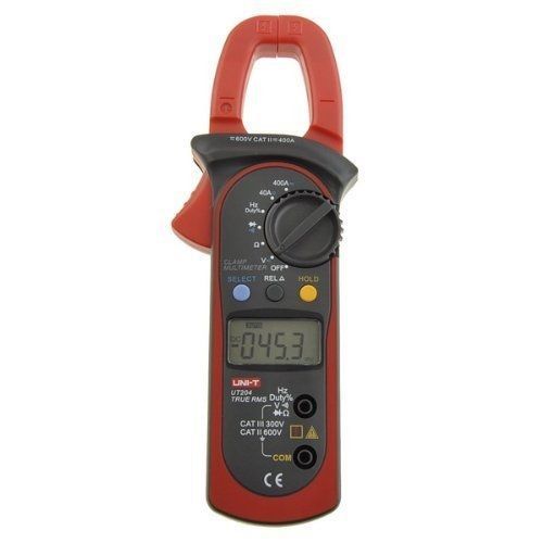 Uni-t ut204 auto-ranging ac dc ture rms auto/manual range digital handheld clamp for sale