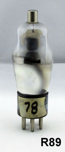 National Union Type 78 Radio Vacuum Tube Tested Good Vintage R89