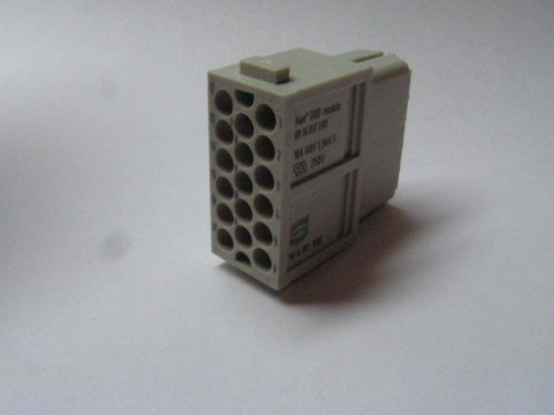 HARTING HAN 17 MOD F-C  10A  CONNECTOR HAN MODULE FEMALE 10 PIN 09140173101