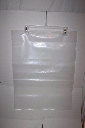 (11)18 x 24 Clear Flat Poly Bags Plastic Bag Open Top Large Storage for Shipping