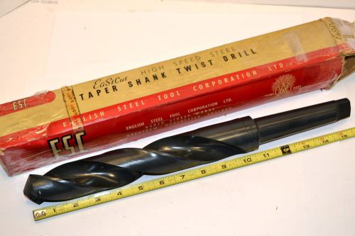 NOS ESC UK EASICUT 1-43/64&#034;  4 MT Morse Taper HSS Twist  DRILL BIT WR12bE5